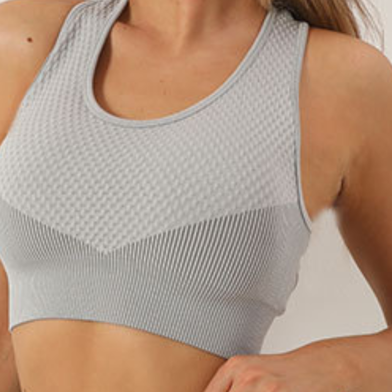 Yoga pants + seamless zip sports bra two-piece set