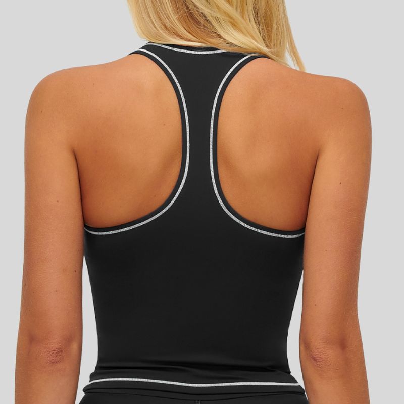 Contrasting racerback tank top