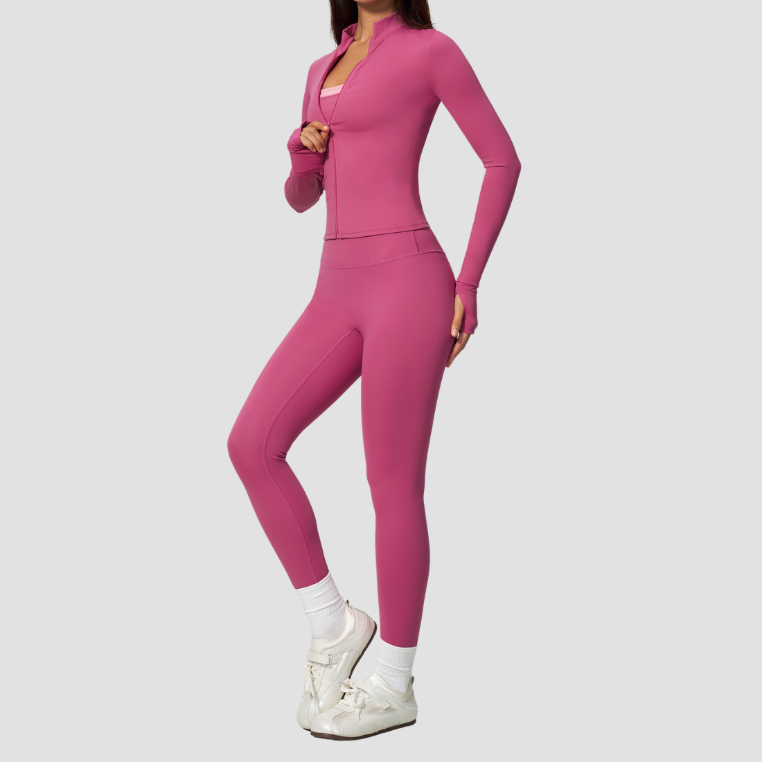 Wholesale Wholesale 3-Piece Yoga Set – Cardigan & Bra & Leggings Fitness Outfit