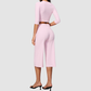 Wholesale Women's 3/4 Sleeve Crop Top & Mid-Length Leggings Set – Seamless Yoga Activewear