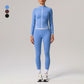 Quick-Drying Stand-Collar Jacket + High-Waisted Leggings 2-Piece Set