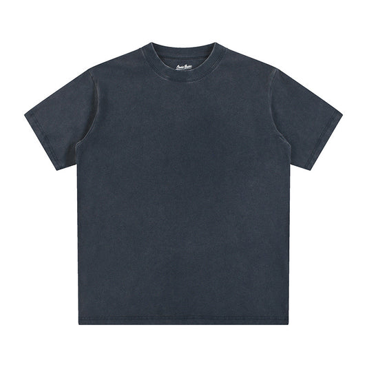 Vintage Fitness Round neck Short Sleeved T-shirts