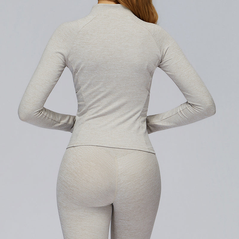 Zippered tight quick-drying sports jacket