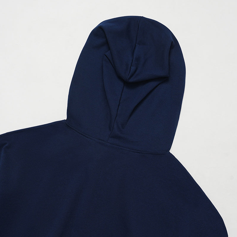 LOOSE HOODED AND FULL ZIPPER SWEATSHIRT + DRAWSTRING SWEATPANTS 2 PIECES SET