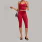 Wholesale Women's Halter Neck Yoga Set – High Elasticity Capri Pants Fitness Activewear
