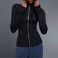 Women's yoga hooded cardigan long sleeve sports jacket