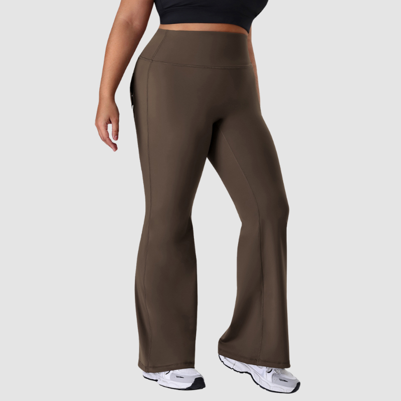Wholesale high-waisted plus-size yoga flare pants