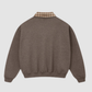 Wholesale Men’s Relaxed Plaid Half-Placket Polo Sweatshirt