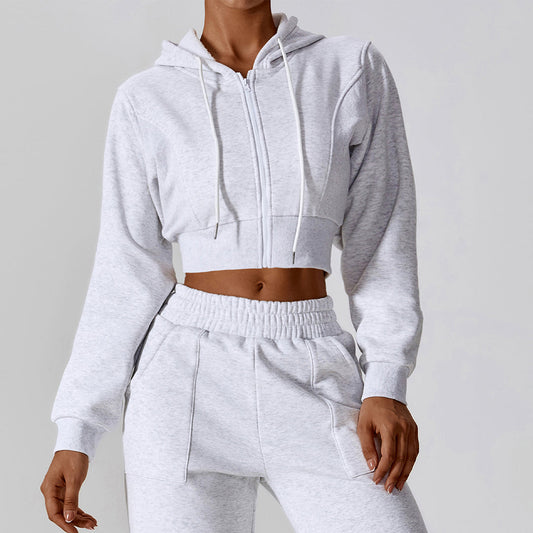 Wholesale Casual loose long sleeve zipper | Wonderxfans bulk activewear