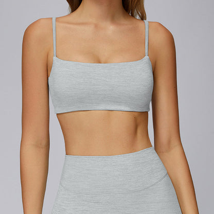 Spaghetti strap sports bra